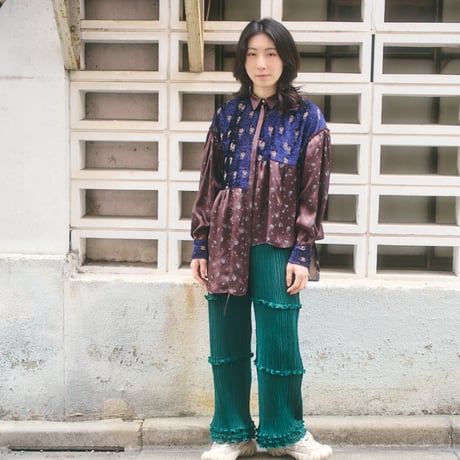 【 kwotias 予約】YABANE pleats pants (プリーツパンツ) -2026年8月発送予定-