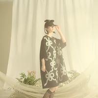 【 overlace 】 ribbon big T-shirt