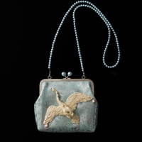 【 natsumi osawa 】 twinkle kiss-lock purse（big）-blue-
