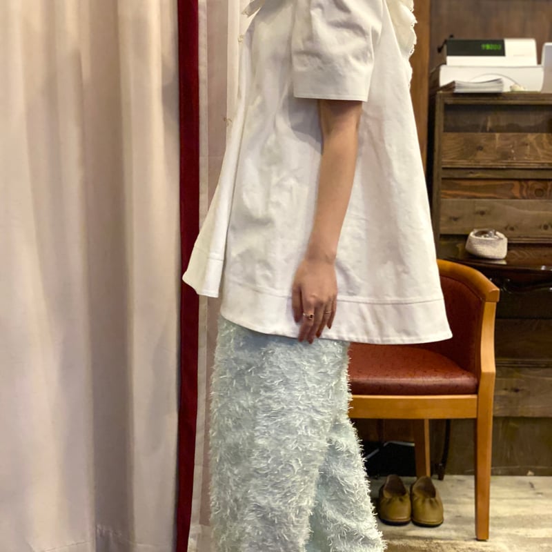 Kanako Tamura 】Square Shoulder Denim Dress (ミ Kanako Tamura 】Square Shoulder Denim Dress (ミ