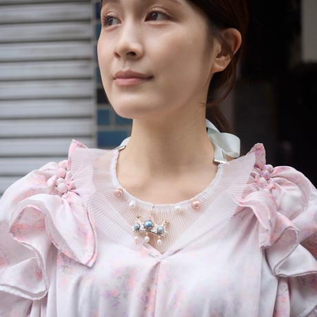 【 natsumi osawa 】 papillon sleeve dress