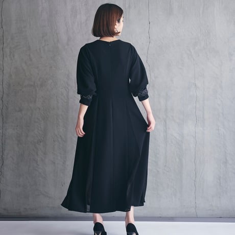 【 Kana Kawasaki 】 sheer drape dress (ワンピース)