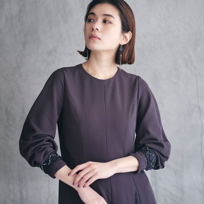 Kana Kawasaki 】sheer drape dress (ワンピース) | 木宮 Kana Kawasaki 】sheer drape dress (ワンピース) | 木宮