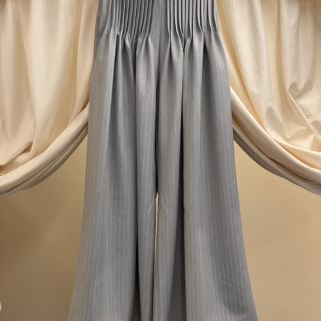 【 overlace 】striped pin tuck pants (パンツ)