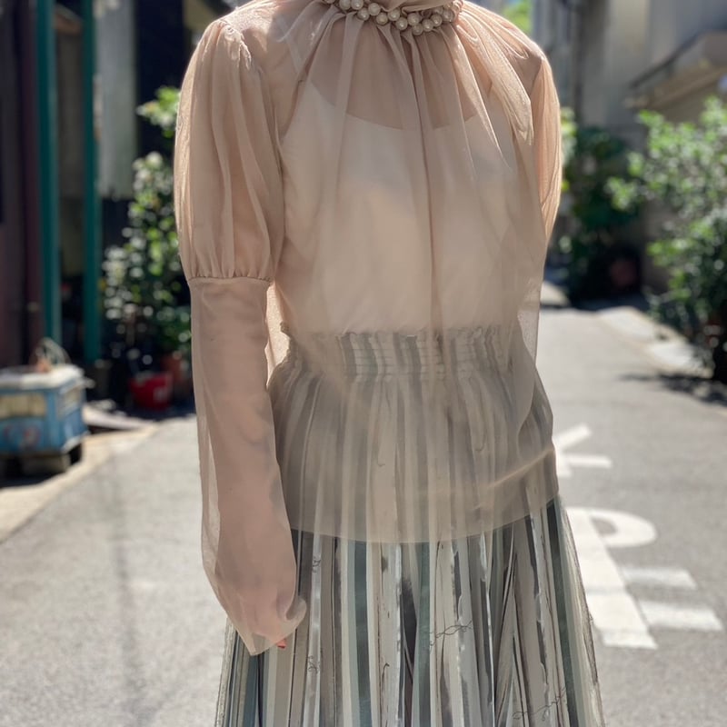 natsumi osawa 】tulle shibori tops (トップス) | 木宮
