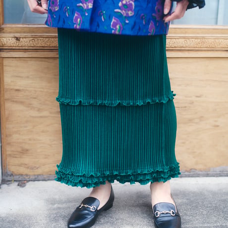 【 kwotias 予約】YABANE pleats skirt (プリーツスカート)  -2026年8月発送予定-