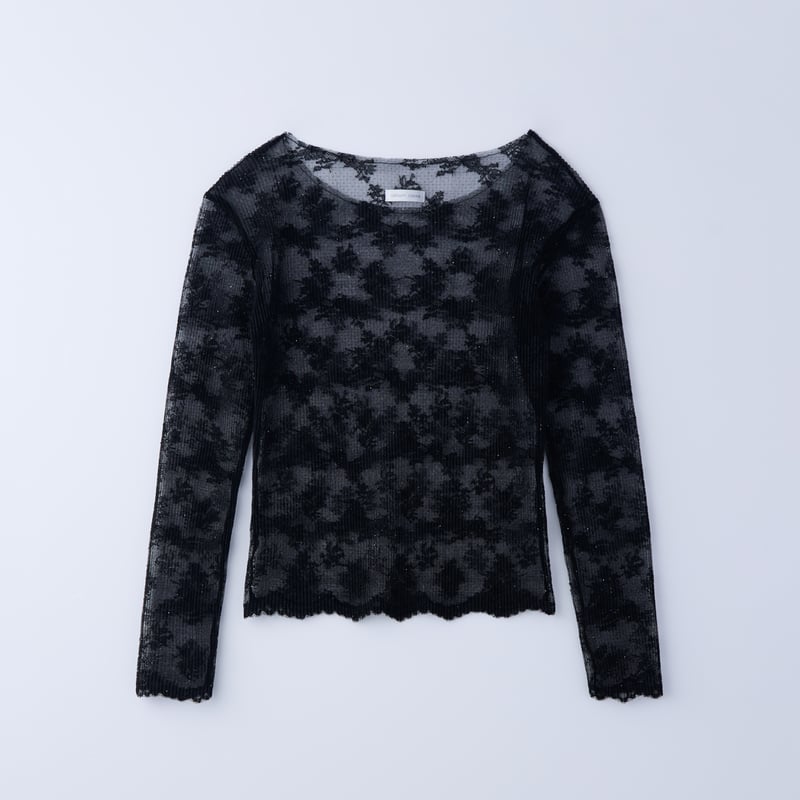 natsumi osawa 予約 】 floral lace pleats tops -2