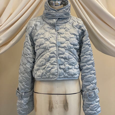 【 ritsu 予約 】Sazanka cropped quilted satin jacket -2026年9月～11月発送予定-