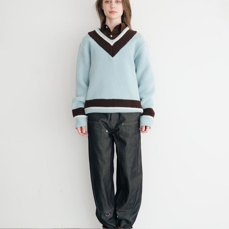 新品タグ付 5 PGG×LEE 希少コラボ デニムライクパンツ 定価35200 daichïogata 】デニムパンツ | 木宮商店 -蔵前-