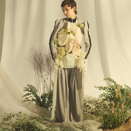 【 overlace 】 jersey pin tuck pants