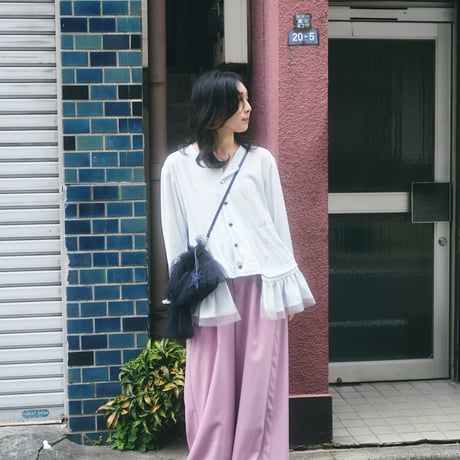 【 MIKI IMAMURA 予約】SATIN RIBBON WIDE PANTS (パンツ) -2026年10月発送予定-
