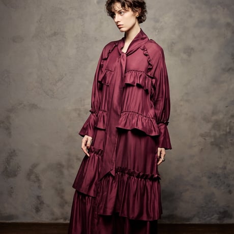 【 kwotias 予約】velled dress (ワンピース) -2026年9月発送予定-