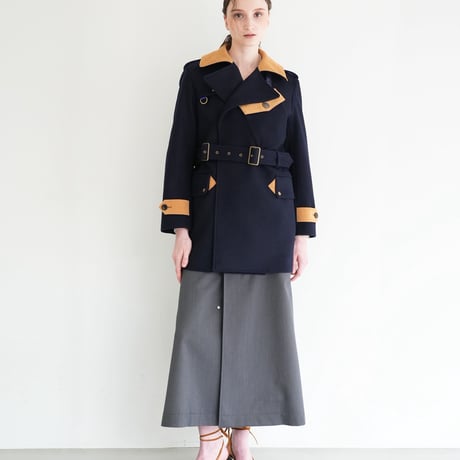 【 daichïogata 予約 】DISPATCH RIDERS SHORT COAT -NAVY×CAMEL- -2026年11月発送予定-