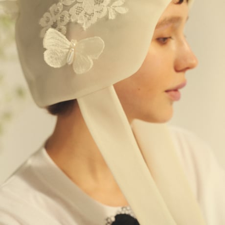 【 overlace 】 butterfly lace cap