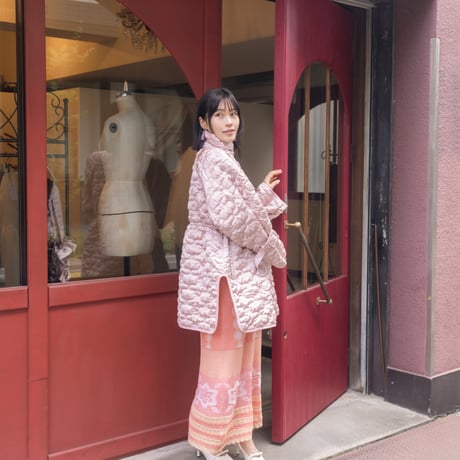 【 ritsu 予約 】Sazanka quilted satin jacket -2026年9月～11月発送予定-