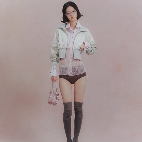 【 ritsu 予約 】KIKU cropped tracksuit -2026年9月～11月発送予定-