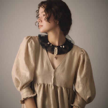 【 natsumi osawa 予約 】 twinkle linen dress -2026年8月～9月発送予定-