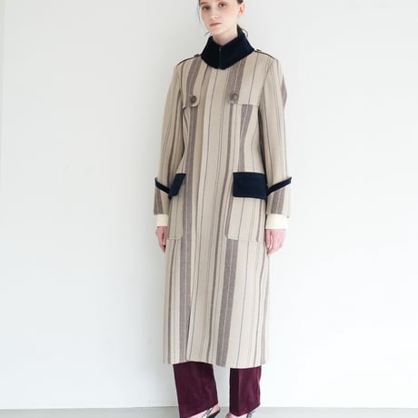 【 daichïogata 予約 】GUARDIAN COAT -STRIPE TWEED- -2026年11月発送予定-