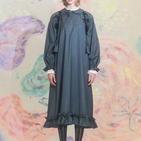 【 KAKA KYLIN 予約 】ウールワンピース -2026年8月～9月発送予定-