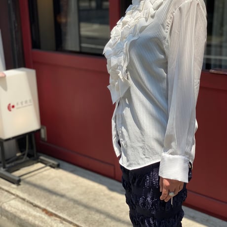 【 CHIHARUEGAMI 予約 】 RIBBON SHIRT -2027年3月発送予定-