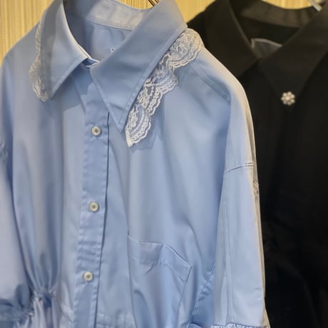 【 overlace 予約 】twin docking shirt -2026年9月発送予定-