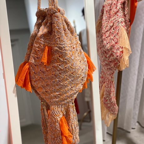 【 ritsu 】Goldfish Knit Bag