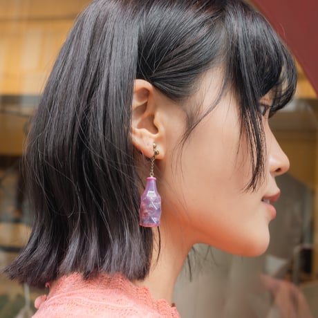 【 ritsu 予約 】Beer bottle Earrings ( Set ) -2026年9月～11月発送予定-