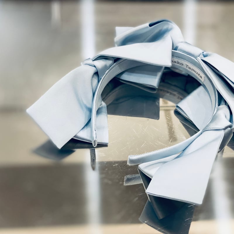 Kanako Tamura 予約 】Satin Ribbon Headband (ヘッドド