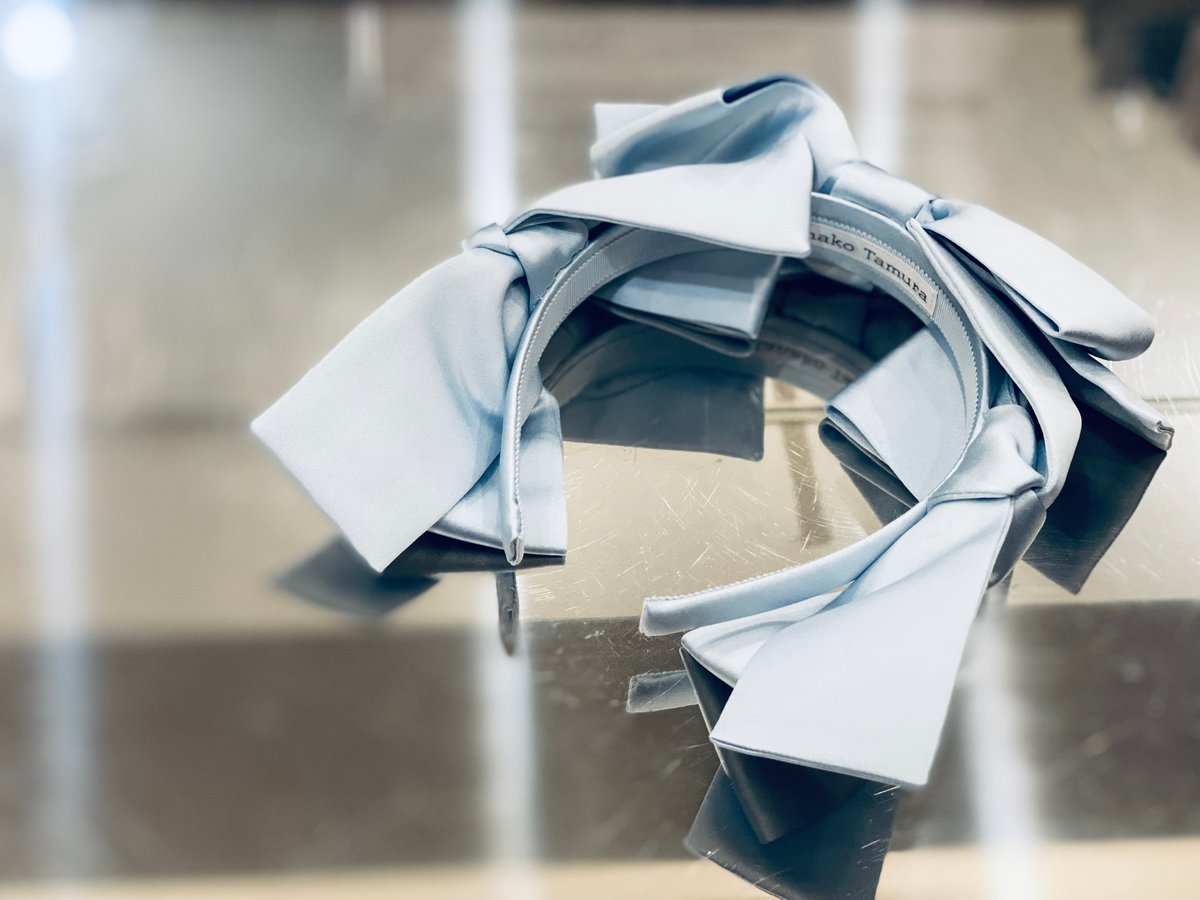 Kanako Tamura 予約 】Satin Ribbon Headband (ヘッドド