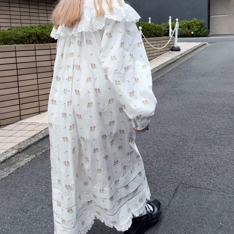 【 overlace 】 bouquet embroidery recollection dress (ワンピース)