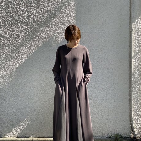 【 Kana Kawasaki 】 sheer drape dress (ワンピース)