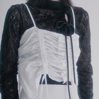 【 Create Clair 】 Deformation gather bustier (ビスチェ)