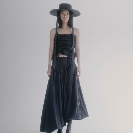 【 Create Clair 】 Deformation gather bustier (ビスチェ)