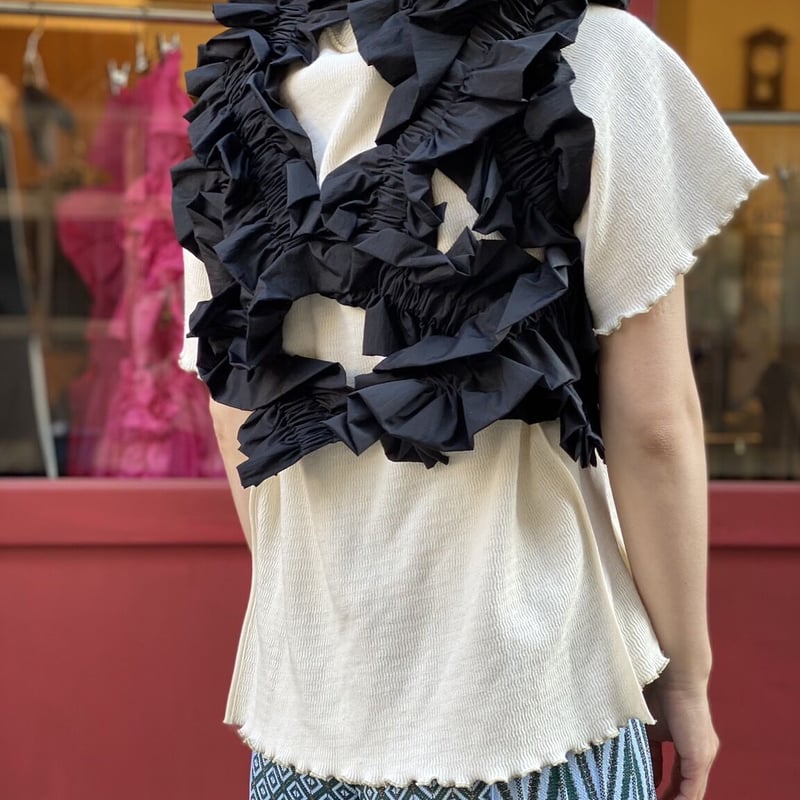 HOUGA 】kiki frill vest (ベスト) | 木宮商店 -蔵前-