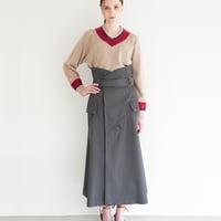 【 daichïogata 予約 】 DISPATCH RIDERS SKIRT -TOP CHARCOAL- -2026年10月発送予定-