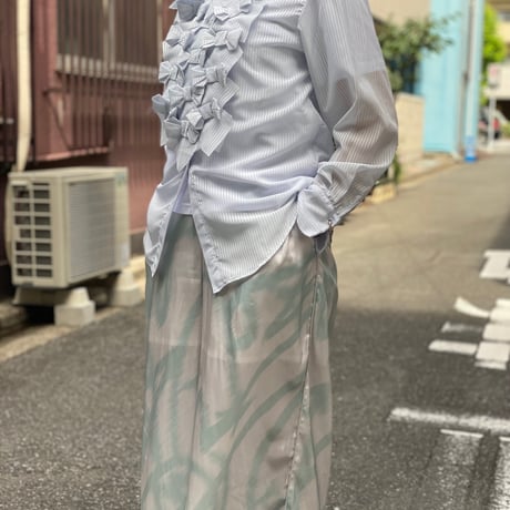 【 CHIHARUEGAMI 予約 】 RIBBON SHIRT -2027年3月発送予定-
