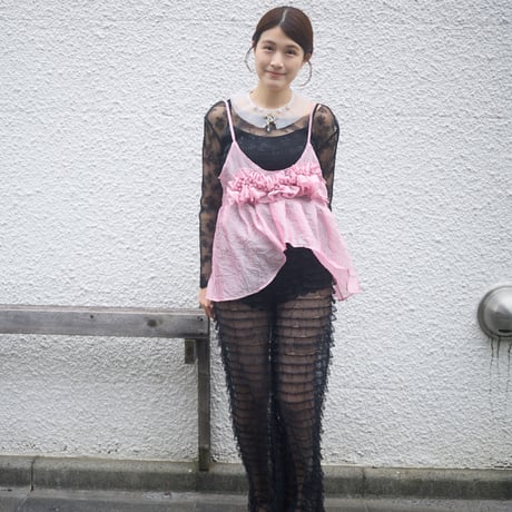 【 natsumi osawa 予約 】 tiered lace pants -2026年8月～9月発送予定-