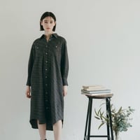 【 Ruimeme 予約 】tweed shirt dress / black -2026年9月～11月発送予定-