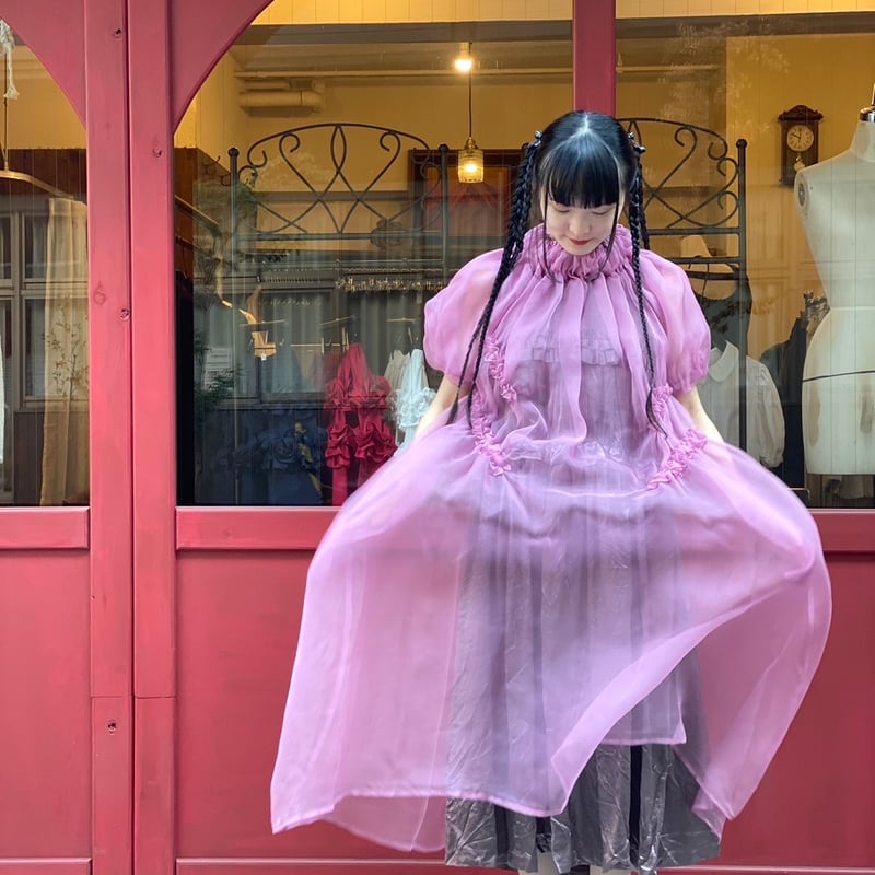 KAKA KYLIN 予約 】シルクオーガンジーワンピース | 木宮商店 -蔵前-