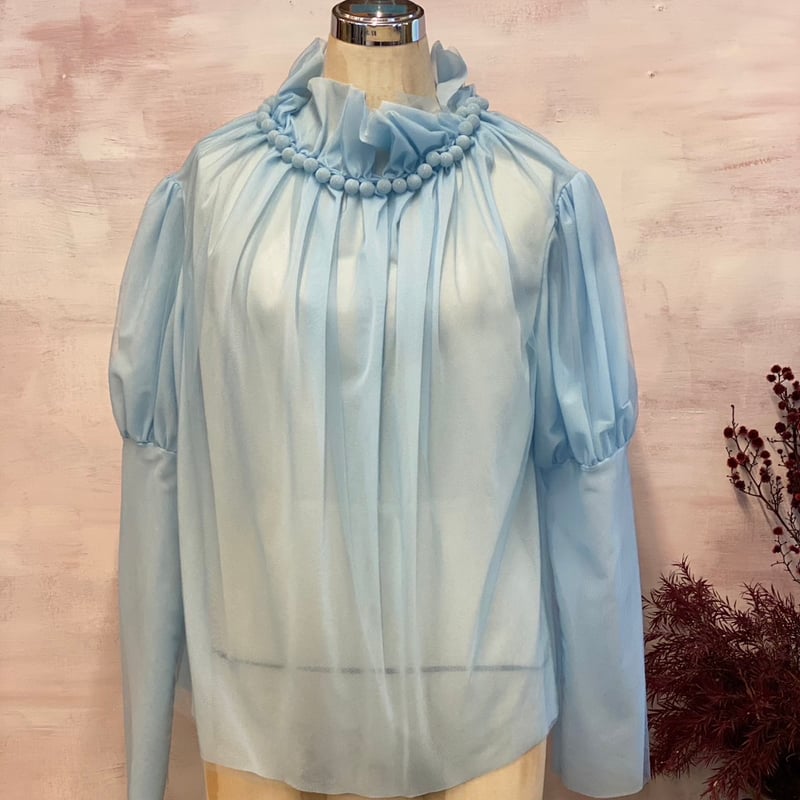 natsumi osawa トップス natsumi osawa 】tulle shibori tops (トップス) | 木宮