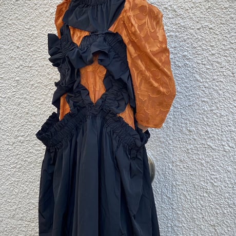 【 HOUGA 】kiki frill dress (ロングスカート兼ドレス)