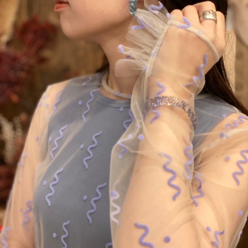 PoI 】 sheer tulle top naminami (トップス) | 木宮商店