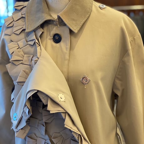 【 CHIHARUEGAMI 予約 】RIBBON COAT (コート)  -2026年8月発送予定-