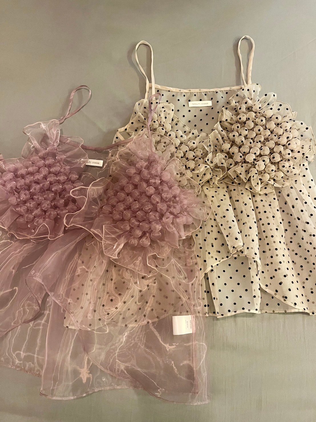 【最終価格】natsumi osawa ナツミオオサワ キャミソール natsumi osawa 】bubble shape camisole -dot- (キ