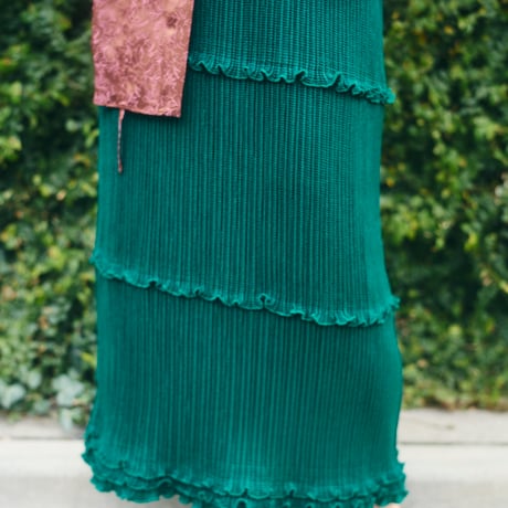 【 kwotias 予約】YABANE pleats skirt (プリーツスカート)  -2026年8月発送予定-