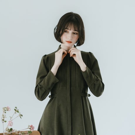 【 Ruimeme 予約 】Cecile dress / olive -2026年9月～11月発送予定-