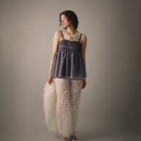 【 natsumi osawa 予約 】 swan embroidered tulle bustier -2026年8月～9月発送予定-