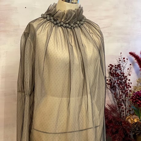 【 natsumi osawa 】 tulle shibori tops (トップス)