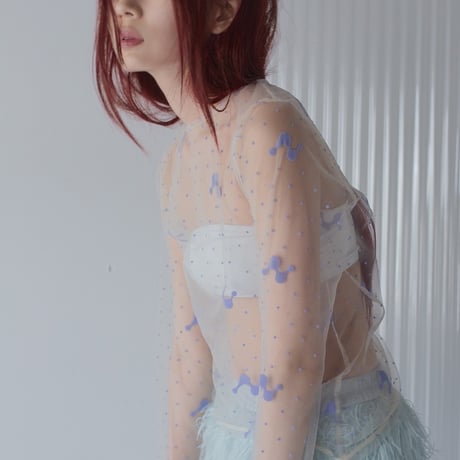 【 PoI 】 tulle top motif