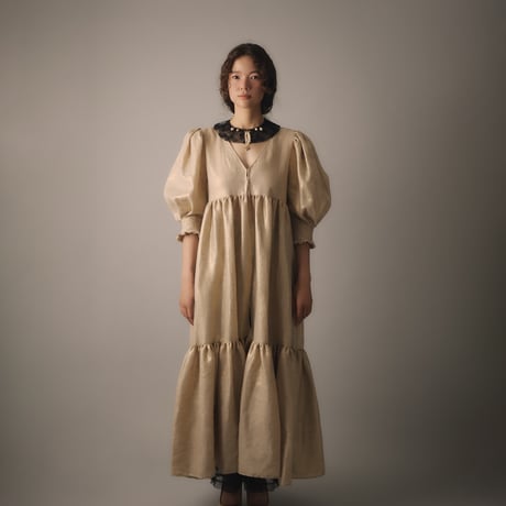 【 natsumi osawa 予約 】 twinkle linen dress -2026年8月～9月発送予定-